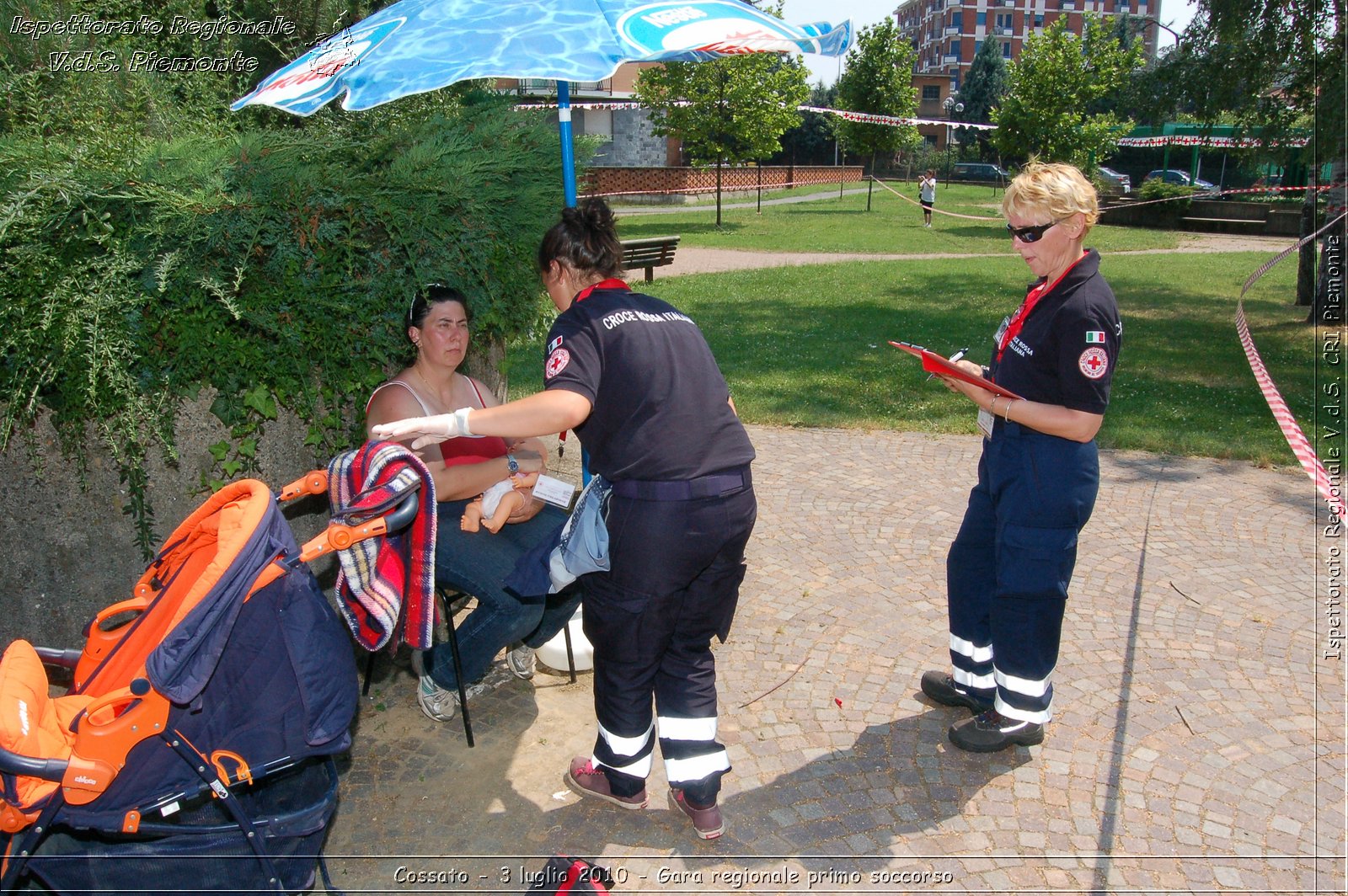 Cossato - 3 luglio 2010 - Gara regionale primo soccorso -  Croce Rossa Italiana - Ispettorato Regionale Volontari del Soccorso Piemonte