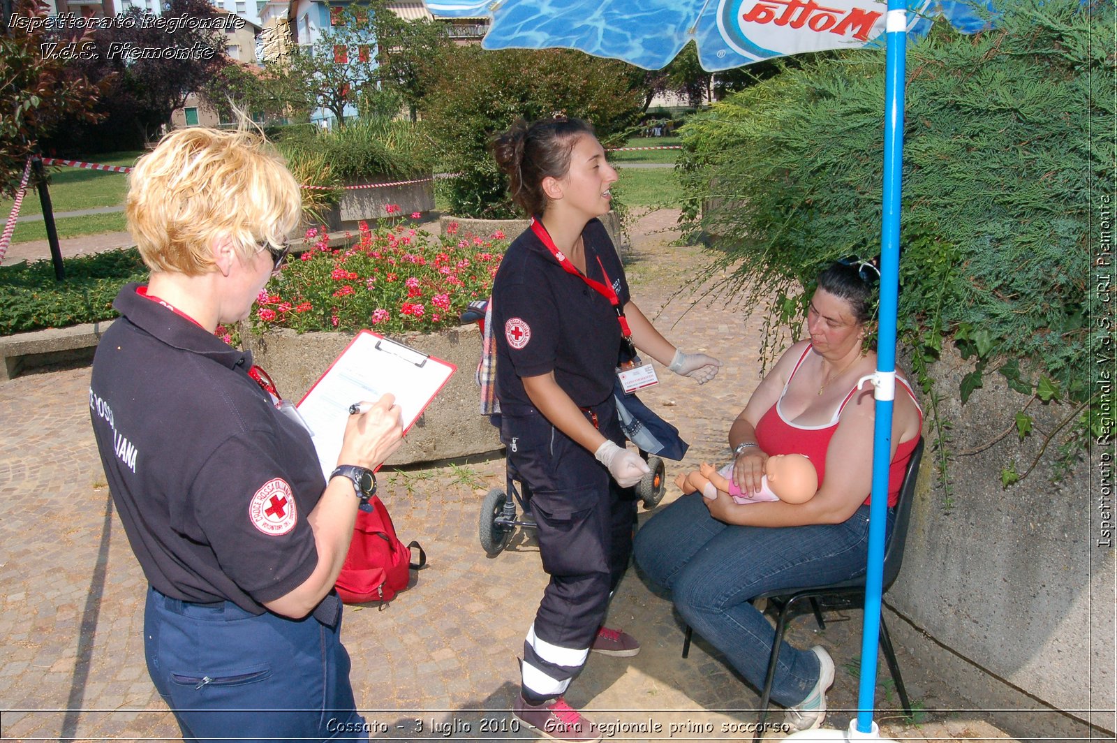 Cossato - 3 luglio 2010 - Gara regionale primo soccorso -  Croce Rossa Italiana - Ispettorato Regionale Volontari del Soccorso Piemonte