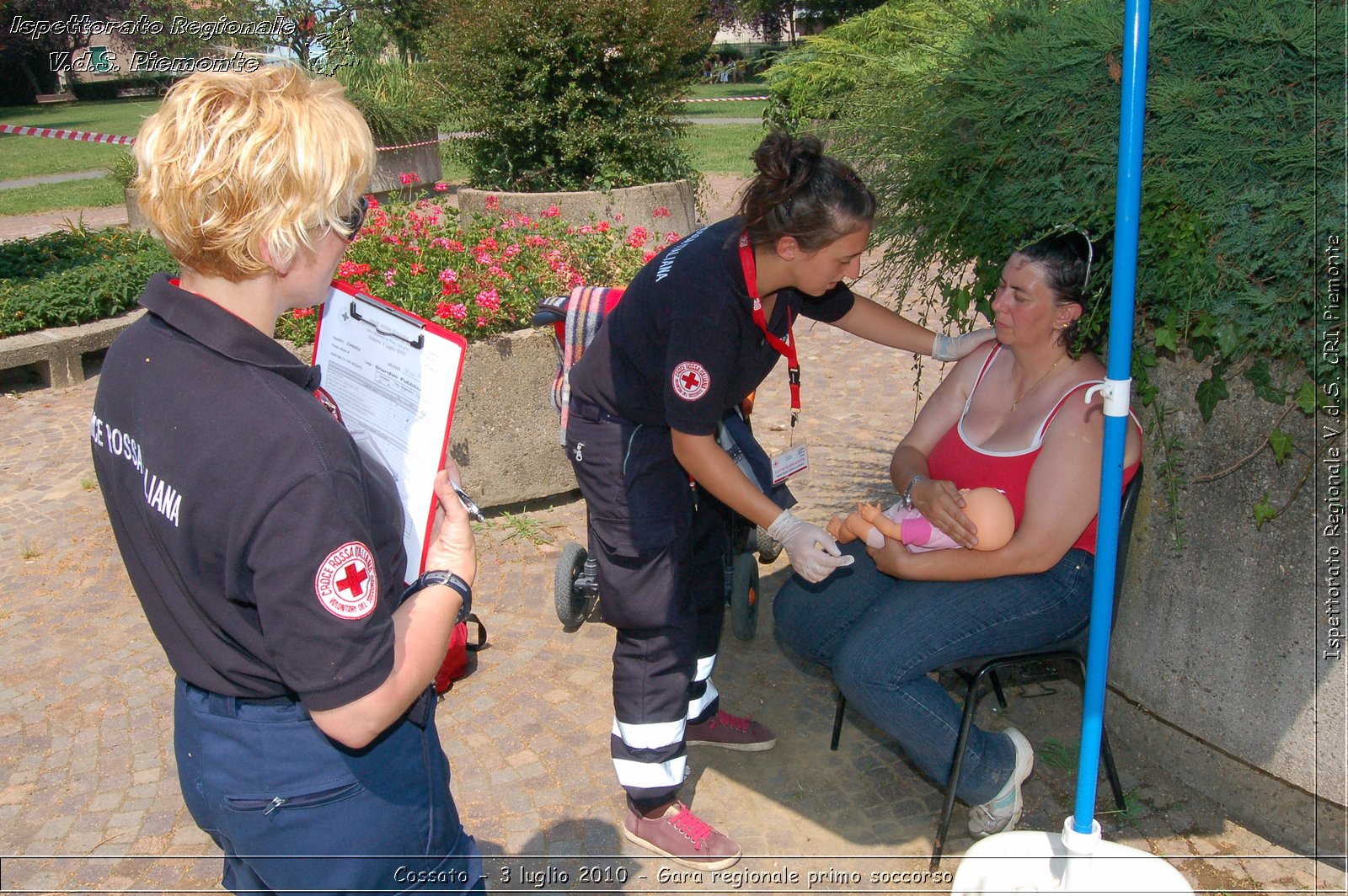 Cossato - 3 luglio 2010 - Gara regionale primo soccorso -  Croce Rossa Italiana - Ispettorato Regionale Volontari del Soccorso Piemonte