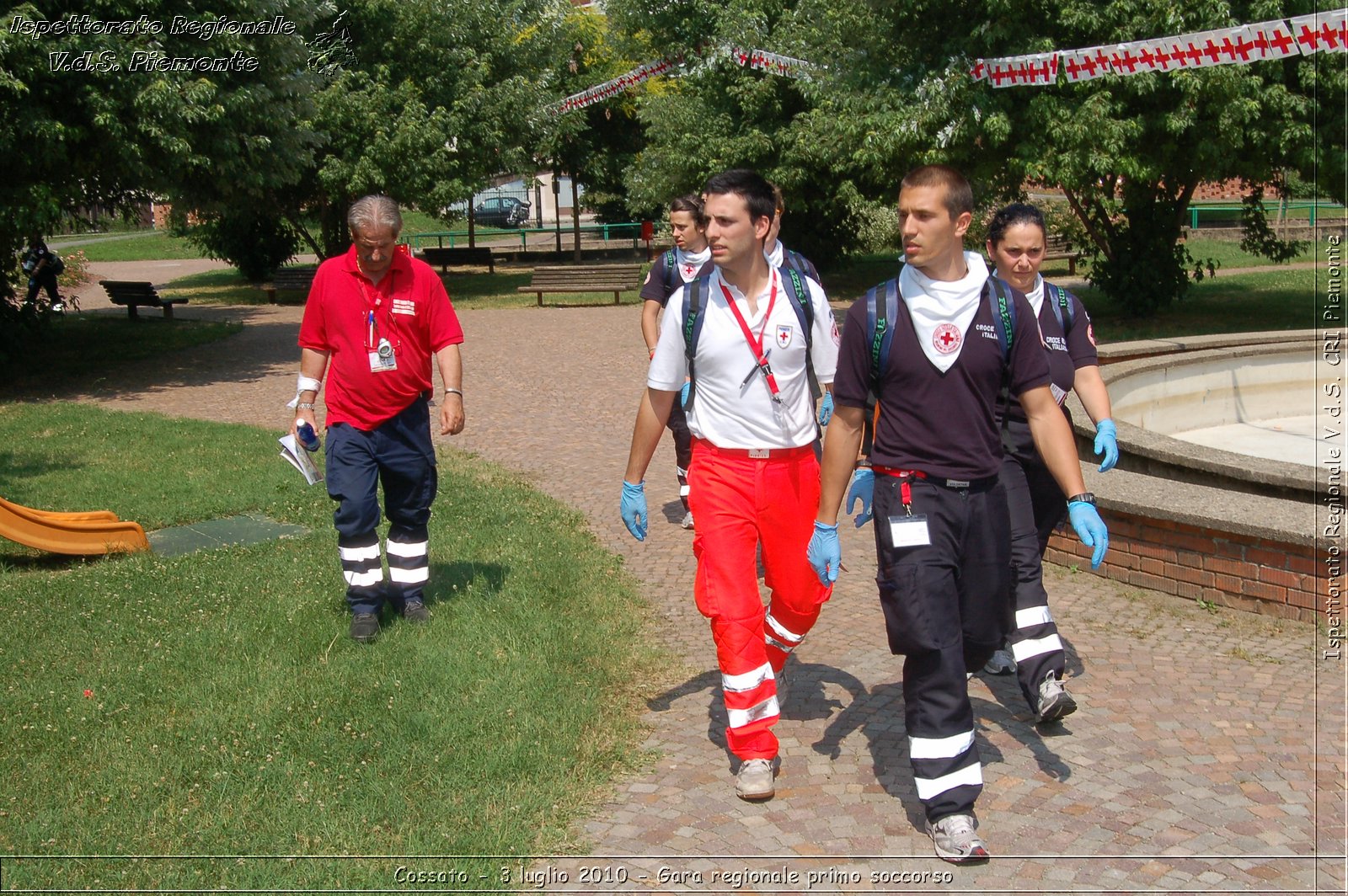 Cossato - 3 luglio 2010 - Gara regionale primo soccorso -  Croce Rossa Italiana - Ispettorato Regionale Volontari del Soccorso Piemonte