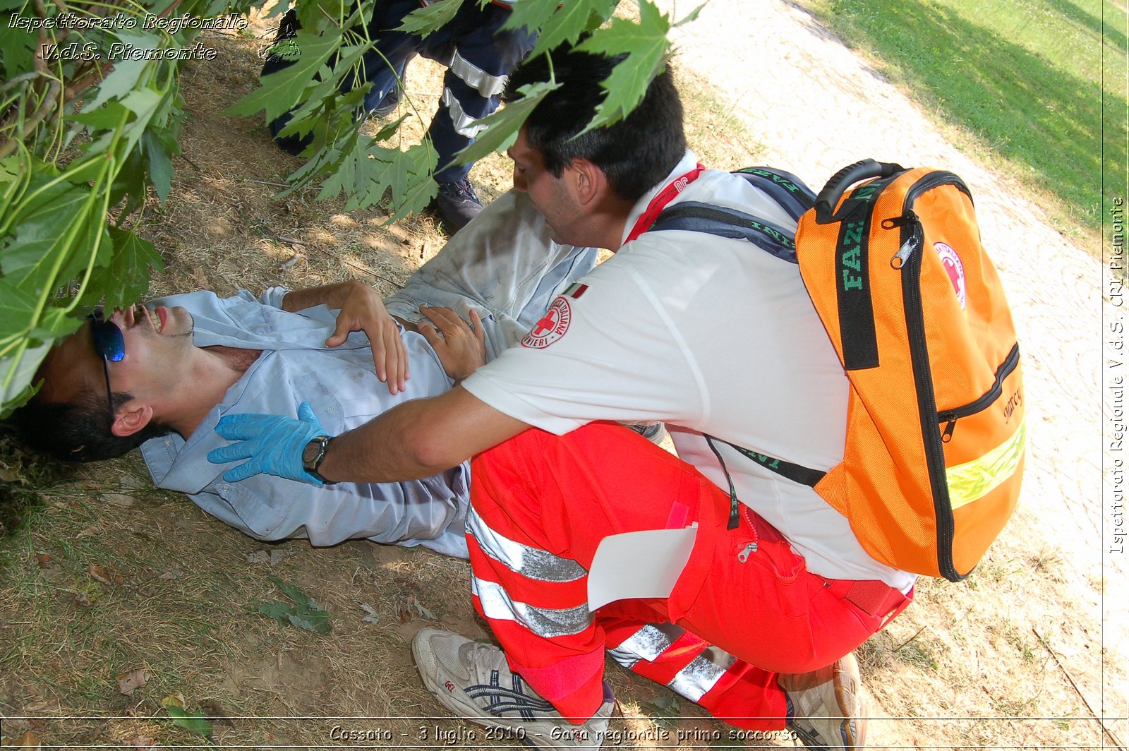 Cossato - 3 luglio 2010 - Gara regionale primo soccorso -  Croce Rossa Italiana - Ispettorato Regionale Volontari del Soccorso Piemonte