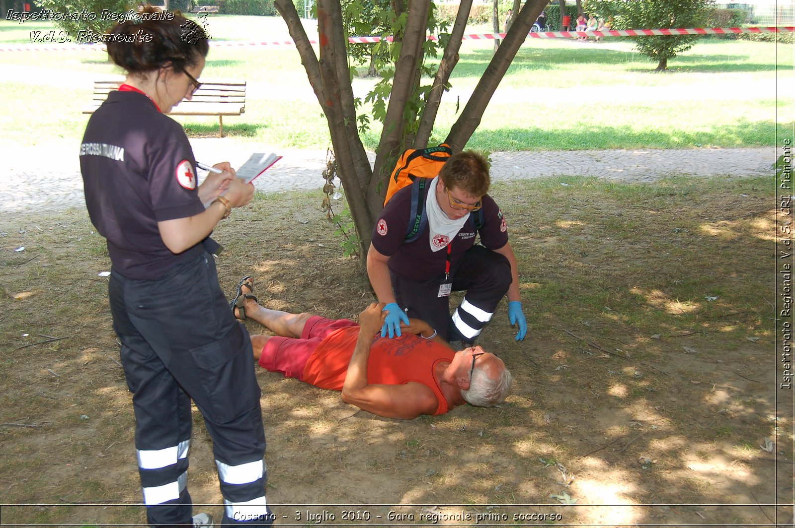 Cossato - 3 luglio 2010 - Gara regionale primo soccorso -  Croce Rossa Italiana - Ispettorato Regionale Volontari del Soccorso Piemonte