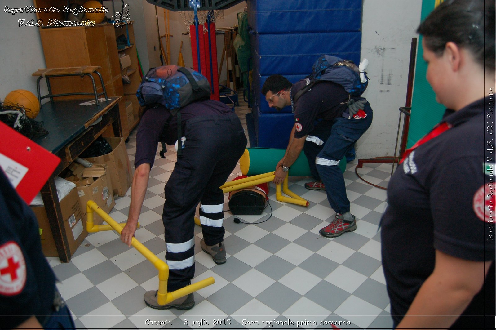 Cossato - 3 luglio 2010 - Gara regionale primo soccorso -  Croce Rossa Italiana - Ispettorato Regionale Volontari del Soccorso Piemonte