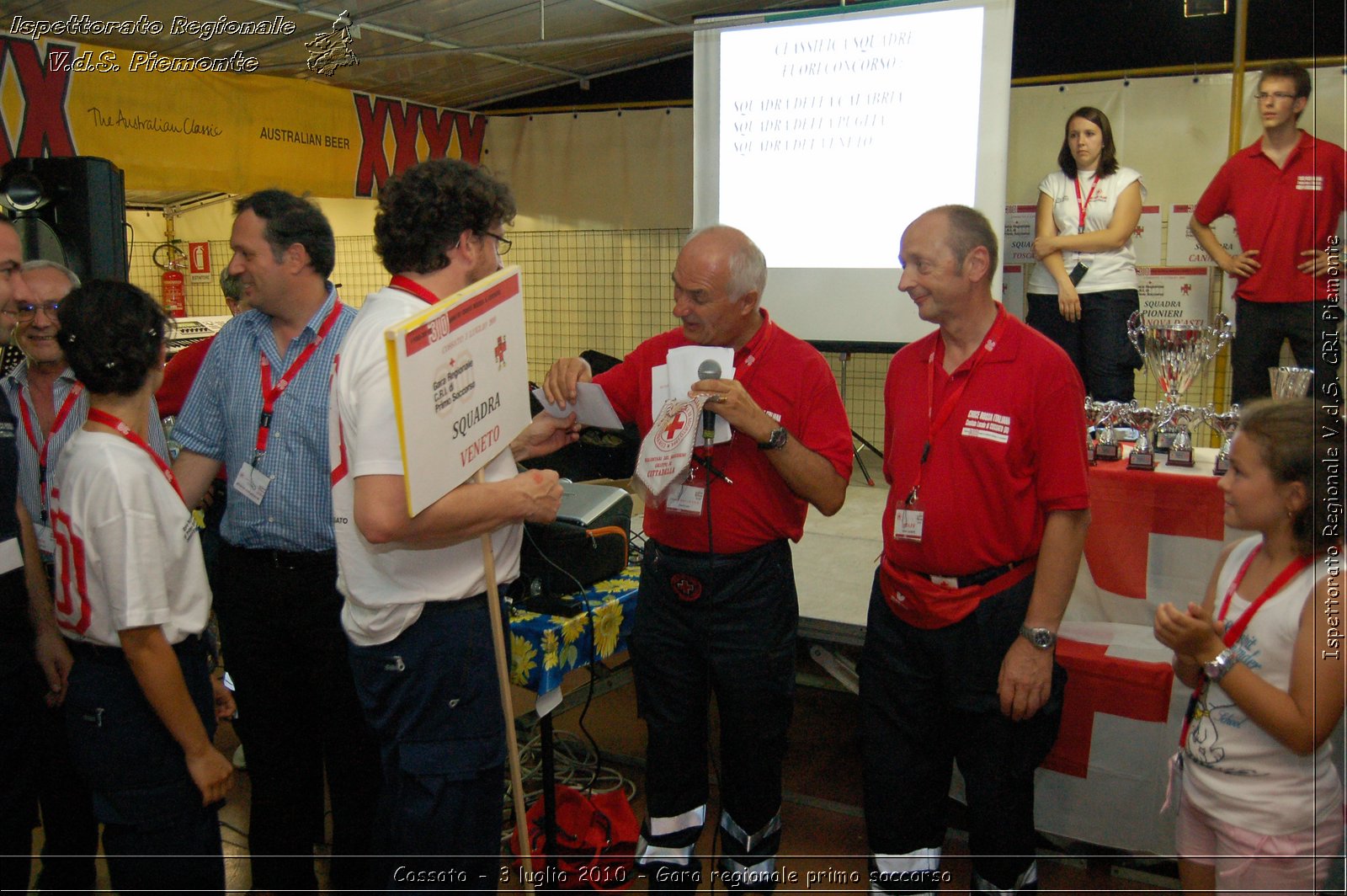 Cossato - 3 luglio 2010 - Gara regionale primo soccorso - premiazioni -  Croce Rossa Italiana - Ispettorato Regionale Volontari del Soccorso Piemonte