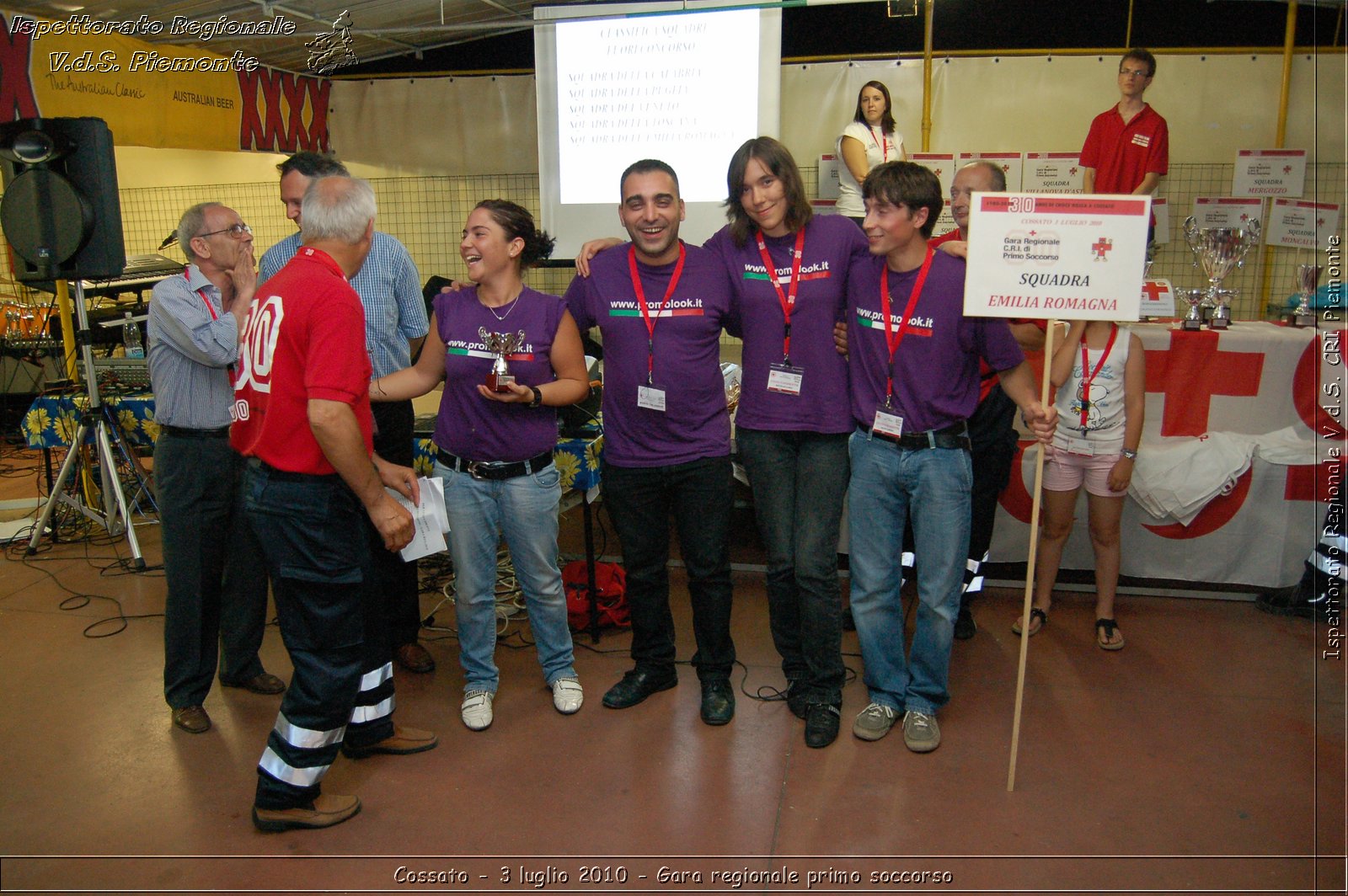 Cossato - 3 luglio 2010 - Gara regionale primo soccorso - premiazioni -  Croce Rossa Italiana - Ispettorato Regionale Volontari del Soccorso Piemonte