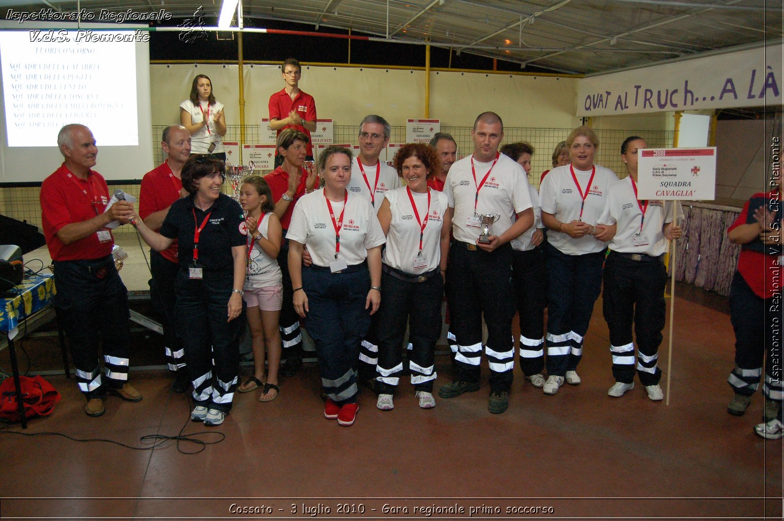 Cossato - 3 luglio 2010 - Gara regionale primo soccorso - premiazioni -  Croce Rossa Italiana - Ispettorato Regionale Volontari del Soccorso Piemonte