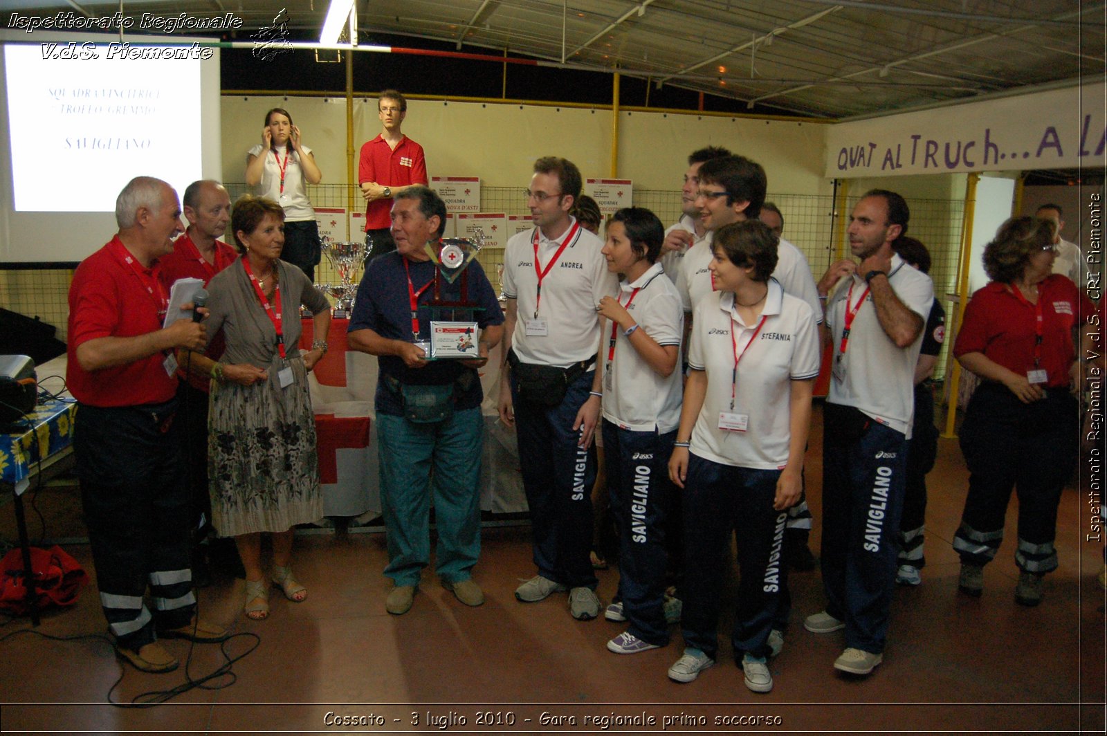 Cossato - 3 luglio 2010 - Gara regionale primo soccorso - premiazioni -  Croce Rossa Italiana - Ispettorato Regionale Volontari del Soccorso Piemonte