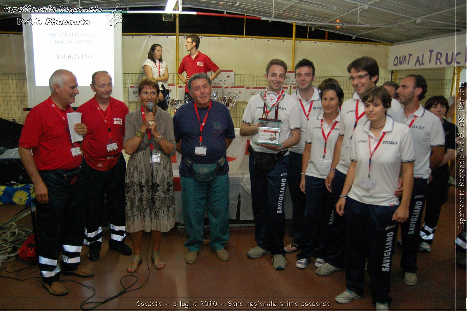 Cossato - 3 luglio 2010 - Gara regionale primo soccorso - premiazioni -  Croce Rossa Italiana - Ispettorato Regionale Volontari del Soccorso Piemonte