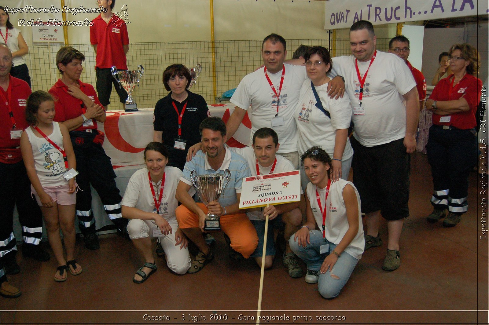 Cossato - 3 luglio 2010 - Gara regionale primo soccorso - premiazioni -  Croce Rossa Italiana - Ispettorato Regionale Volontari del Soccorso Piemonte