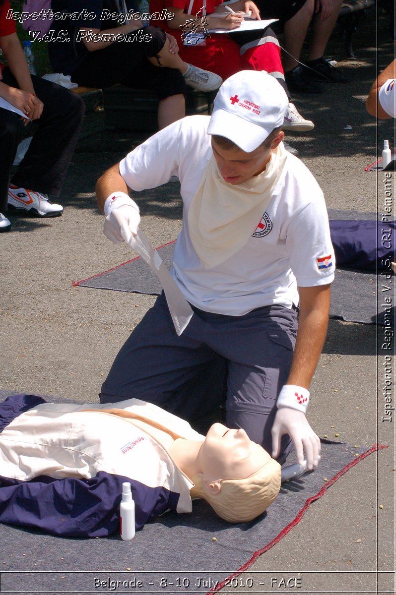 FACE 2010 - First Aid Convention in Europe 8-11 July 2010 Belgrade -  Croce Rossa Italiana - Ispettorato Regionale Volontari del Soccorso Piemonte