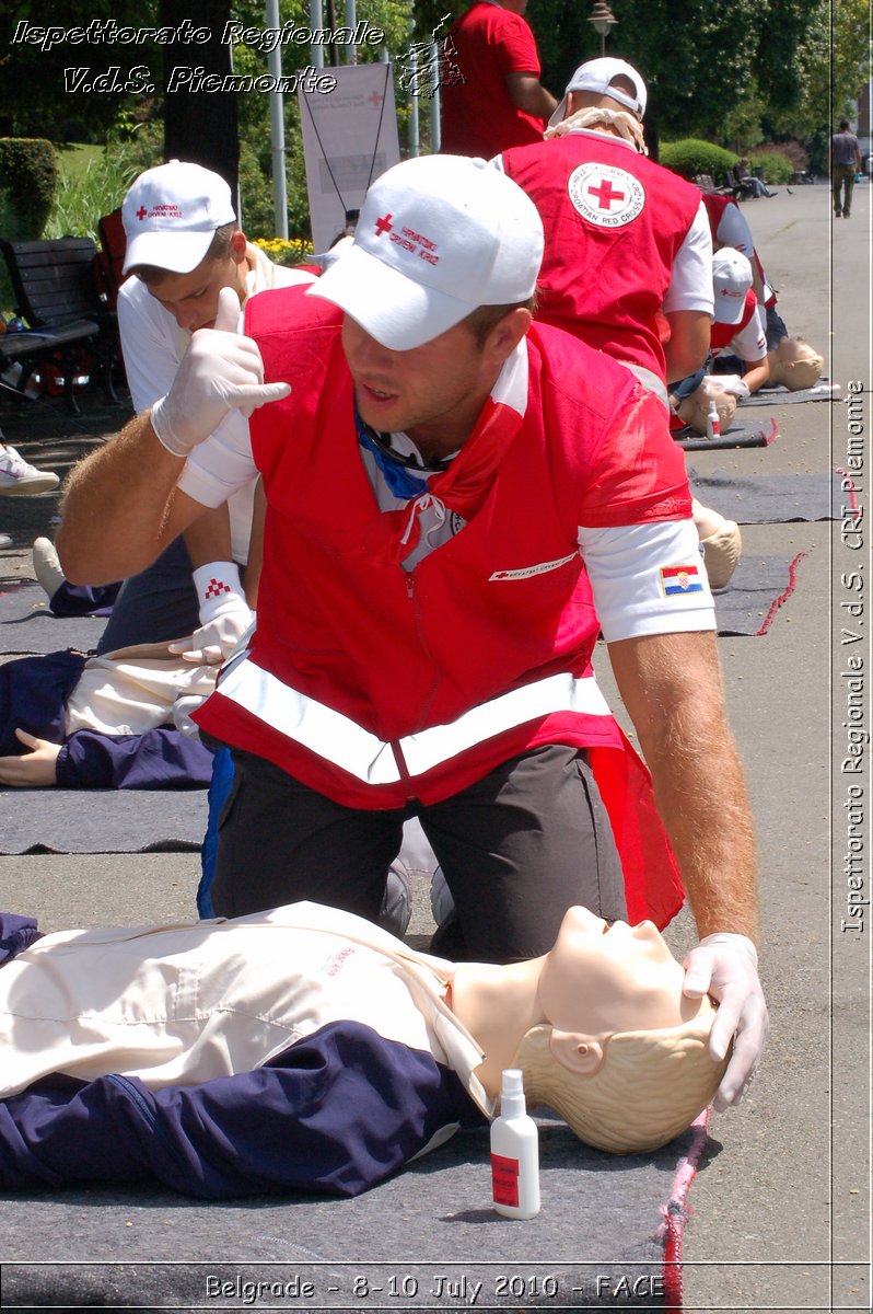 FACE 2010 - First Aid Convention in Europe 8-11 July 2010 Belgrade -  Croce Rossa Italiana - Ispettorato Regionale Volontari del Soccorso Piemonte