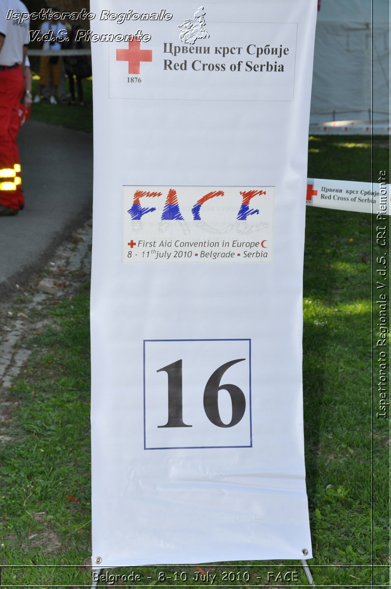 FACE 2010 - First Aid Convention in Europe 8-11 July 2010 Belgrade -  Croce Rossa Italiana - Ispettorato Regionale Volontari del Soccorso Piemonte