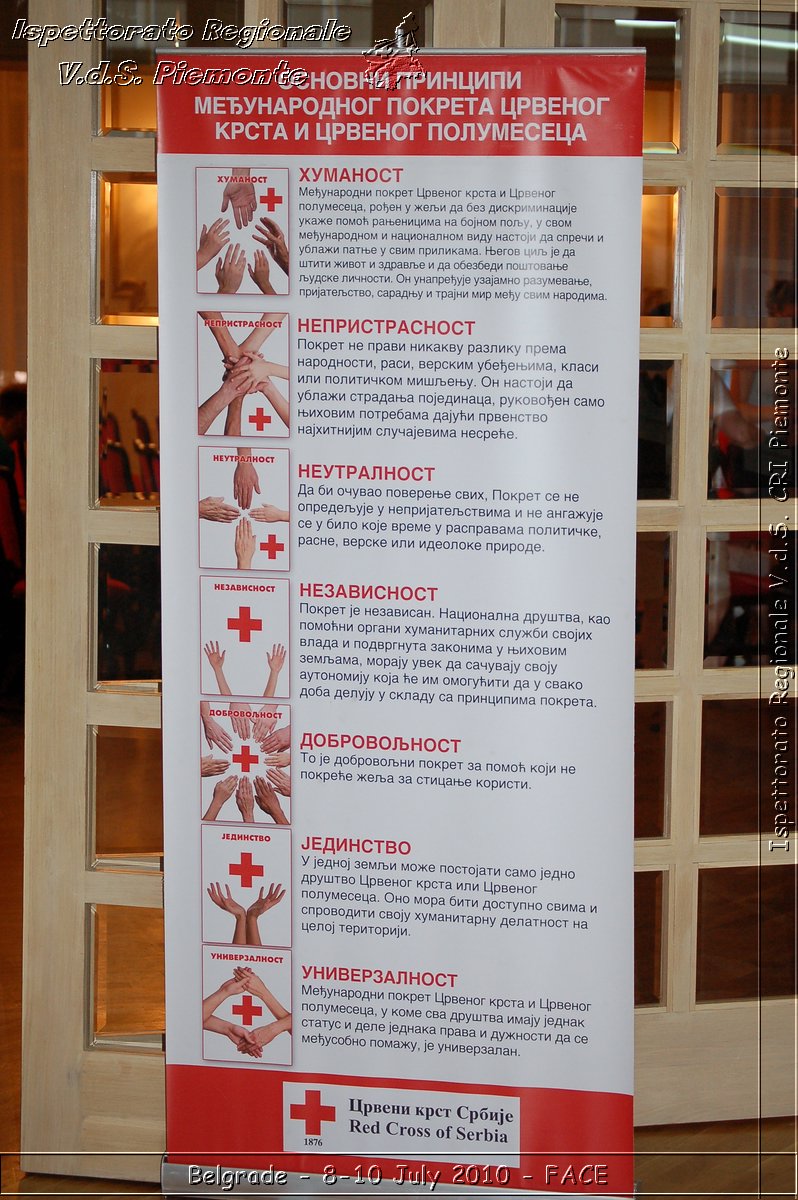 FACE 2010 - First Aid Convention in Europe 8-11 July 2010 Belgrade -  Croce Rossa Italiana - Ispettorato Regionale Volontari del Soccorso Piemonte