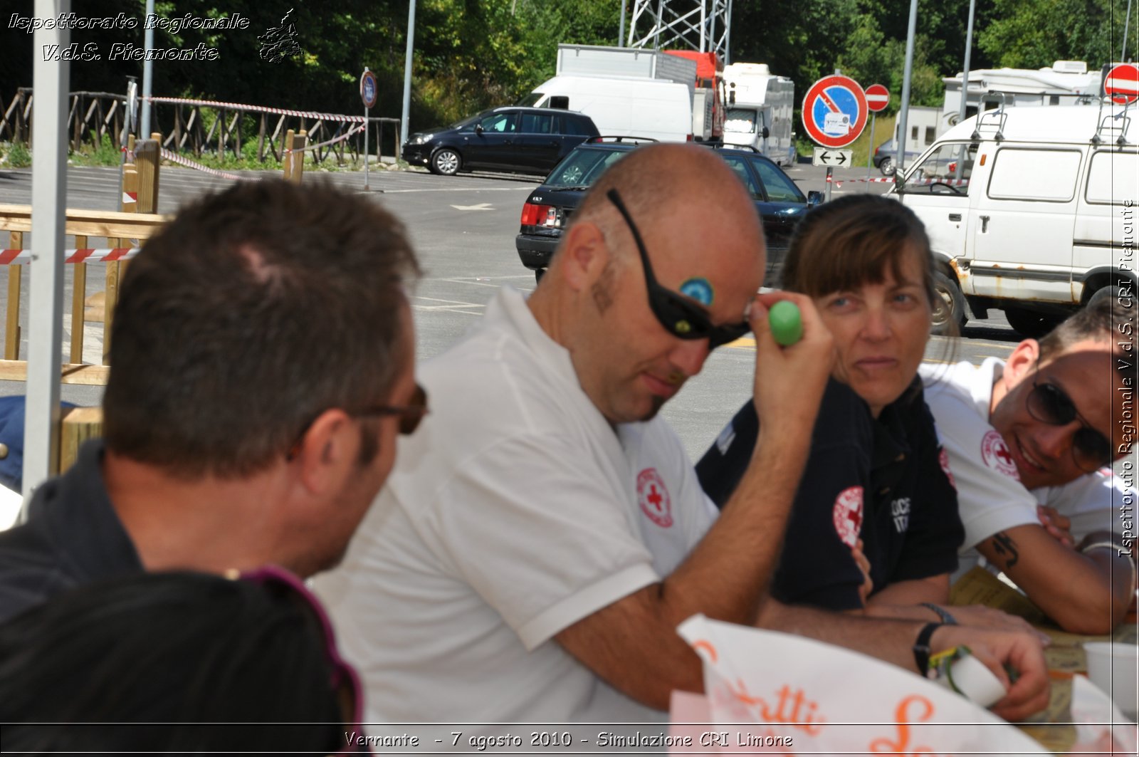 Vernante  - 7 agosto 2010 - Simulazione CRI Limone -  Croce Rossa Italiana - Ispettorato Regionale Volontari del Soccorso Piemonte