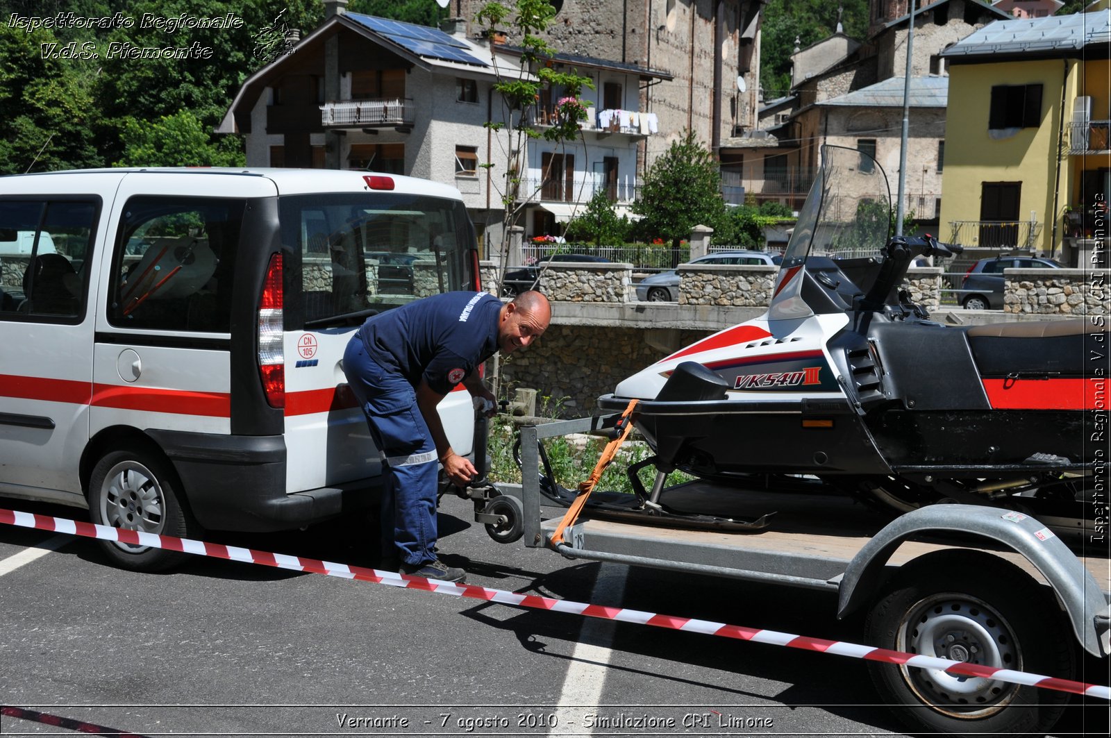 Vernante  - 7 agosto 2010 - Simulazione CRI Limone -  Croce Rossa Italiana - Ispettorato Regionale Volontari del Soccorso Piemonte