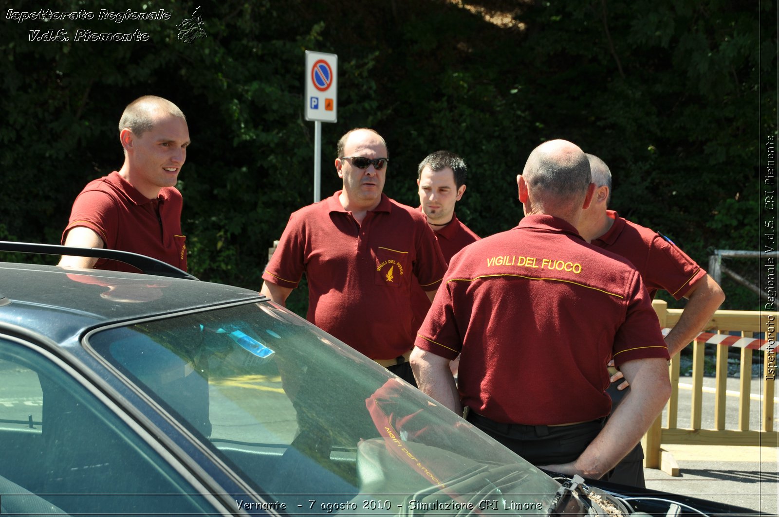 Vernante  - 7 agosto 2010 - Simulazione CRI Limone -  Croce Rossa Italiana - Ispettorato Regionale Volontari del Soccorso Piemonte