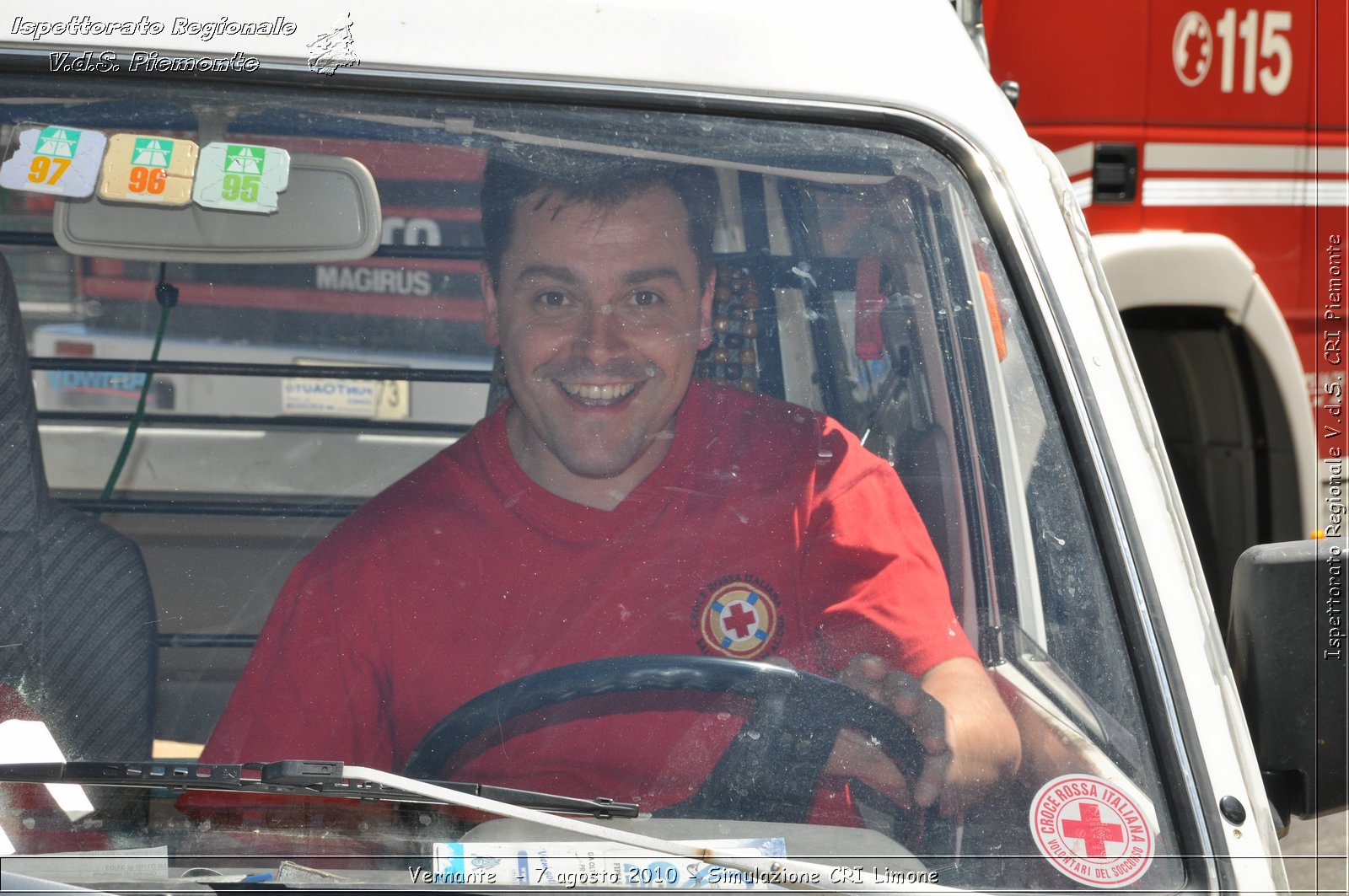Vernante  - 7 agosto 2010 - Simulazione CRI Limone -  Croce Rossa Italiana - Ispettorato Regionale Volontari del Soccorso Piemonte
