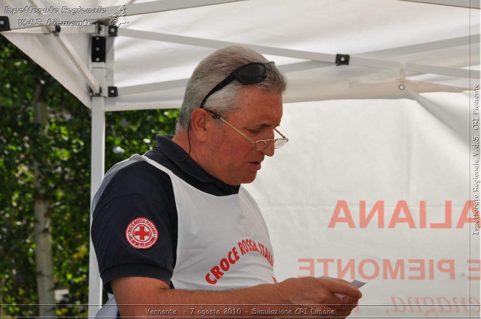 Vernante  - 7 agosto 2010 - Simulazione CRI Limone -  Croce Rossa Italiana - Ispettorato Regionale Volontari del Soccorso Piemonte