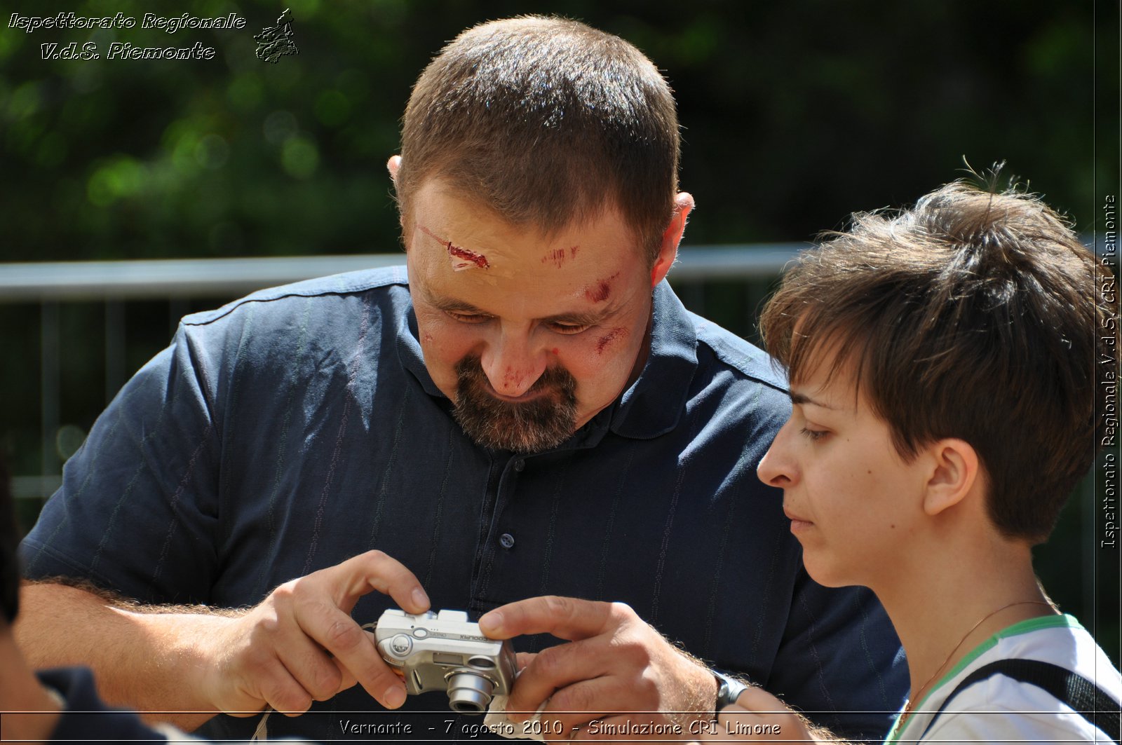 Vernante  - 7 agosto 2010 - Simulazione CRI Limone -  Croce Rossa Italiana - Ispettorato Regionale Volontari del Soccorso Piemonte