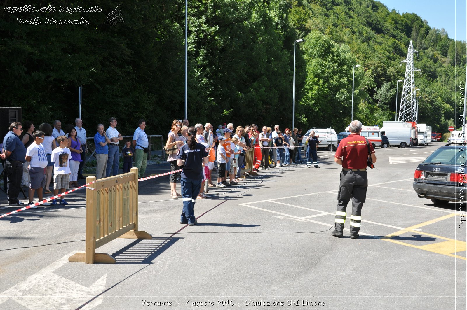 Vernante  - 7 agosto 2010 - Simulazione CRI Limone -  Croce Rossa Italiana - Ispettorato Regionale Volontari del Soccorso Piemonte