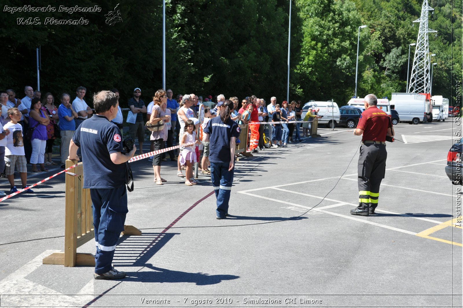 Vernante  - 7 agosto 2010 - Simulazione CRI Limone -  Croce Rossa Italiana - Ispettorato Regionale Volontari del Soccorso Piemonte