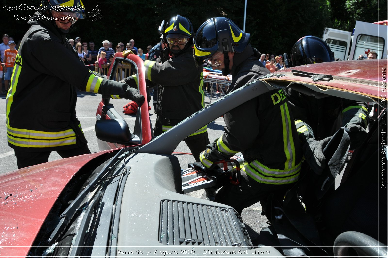 Vernante  - 7 agosto 2010 - Simulazione CRI Limone -  Croce Rossa Italiana - Ispettorato Regionale Volontari del Soccorso Piemonte