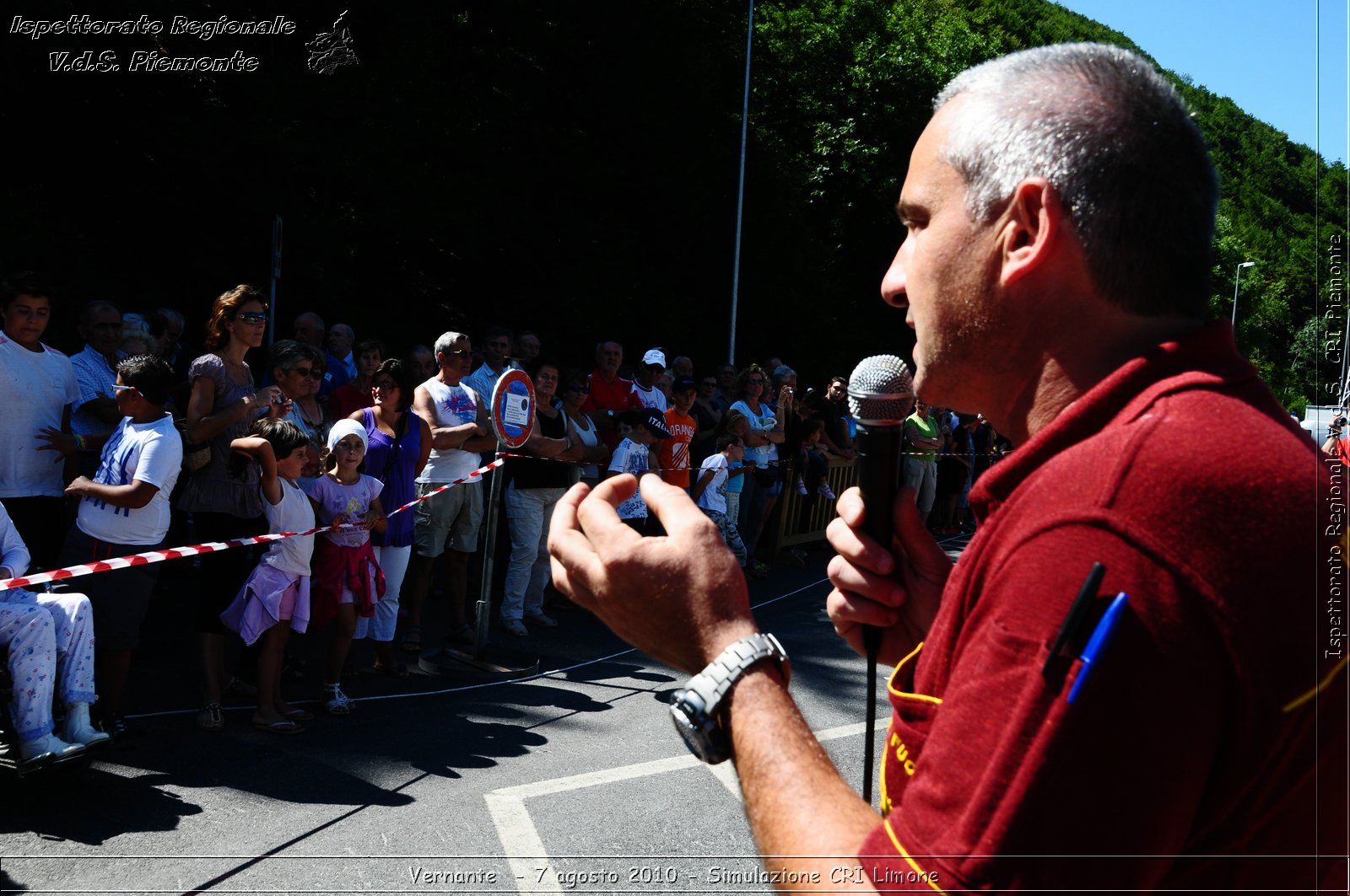 Vernante  - 7 agosto 2010 - Simulazione CRI Limone -  Croce Rossa Italiana - Ispettorato Regionale Volontari del Soccorso Piemonte