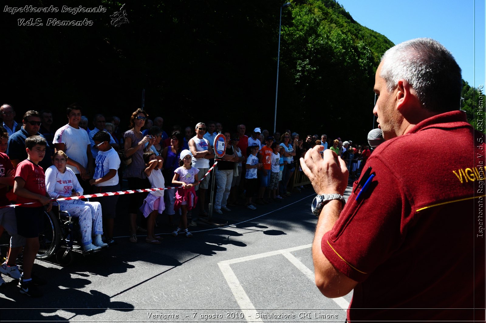 Vernante  - 7 agosto 2010 - Simulazione CRI Limone -  Croce Rossa Italiana - Ispettorato Regionale Volontari del Soccorso Piemonte