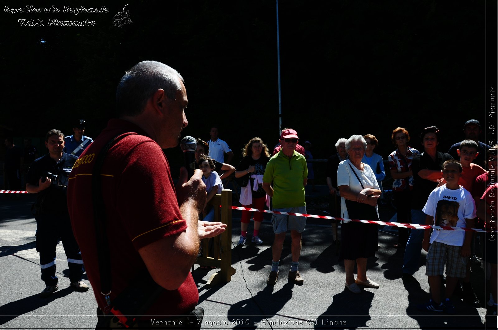 Vernante  - 7 agosto 2010 - Simulazione CRI Limone -  Croce Rossa Italiana - Ispettorato Regionale Volontari del Soccorso Piemonte