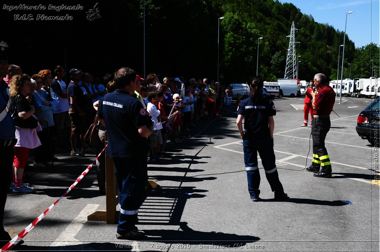 Vernante  - 7 agosto 2010 - Simulazione CRI Limone -  Croce Rossa Italiana - Ispettorato Regionale Volontari del Soccorso Piemonte