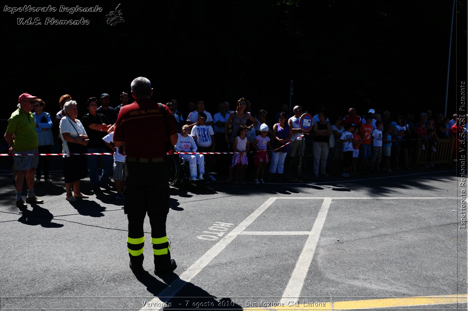 Vernante  - 7 agosto 2010 - Simulazione CRI Limone -  Croce Rossa Italiana - Ispettorato Regionale Volontari del Soccorso Piemonte