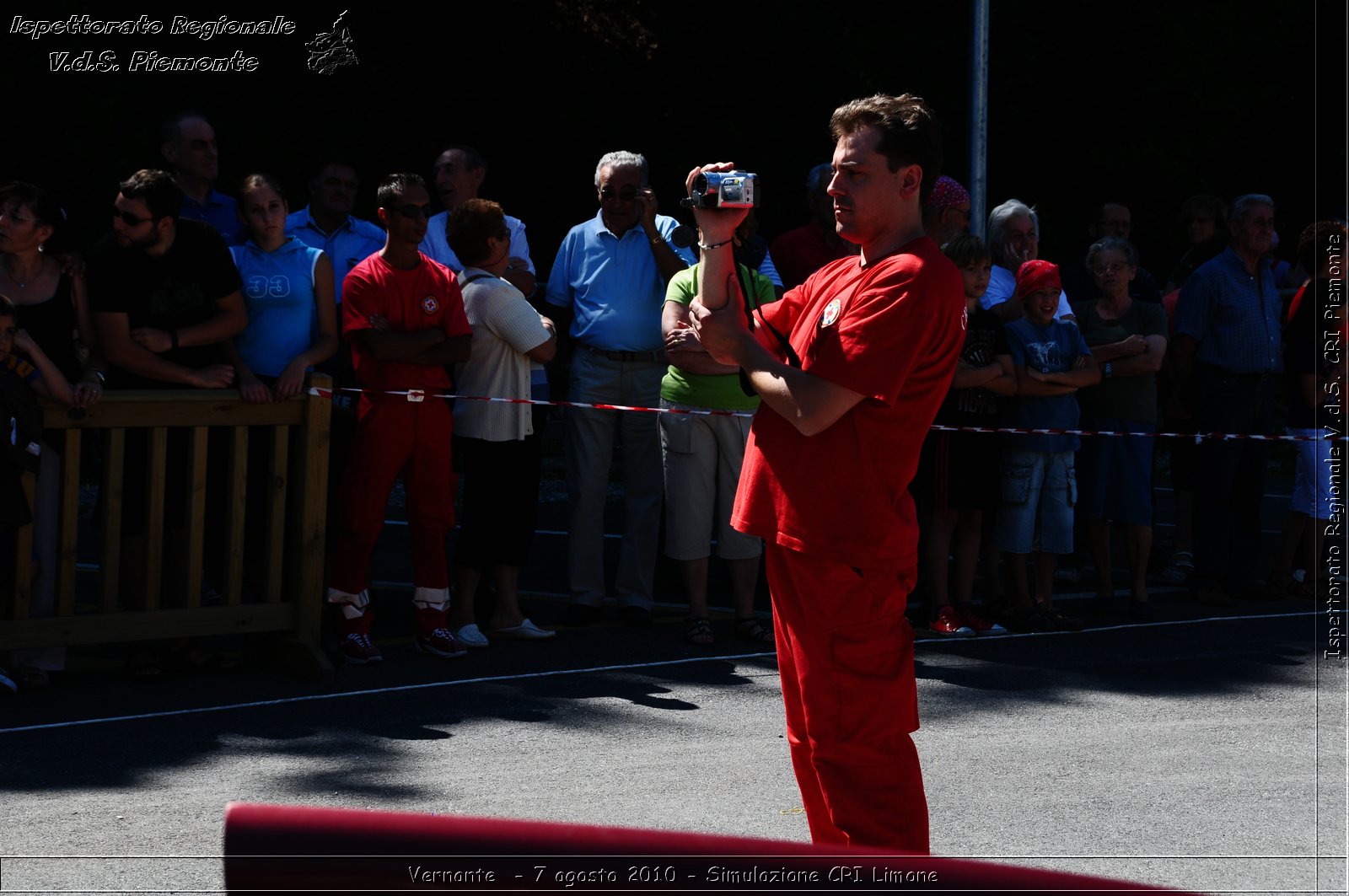 Vernante  - 7 agosto 2010 - Simulazione CRI Limone -  Croce Rossa Italiana - Ispettorato Regionale Volontari del Soccorso Piemonte