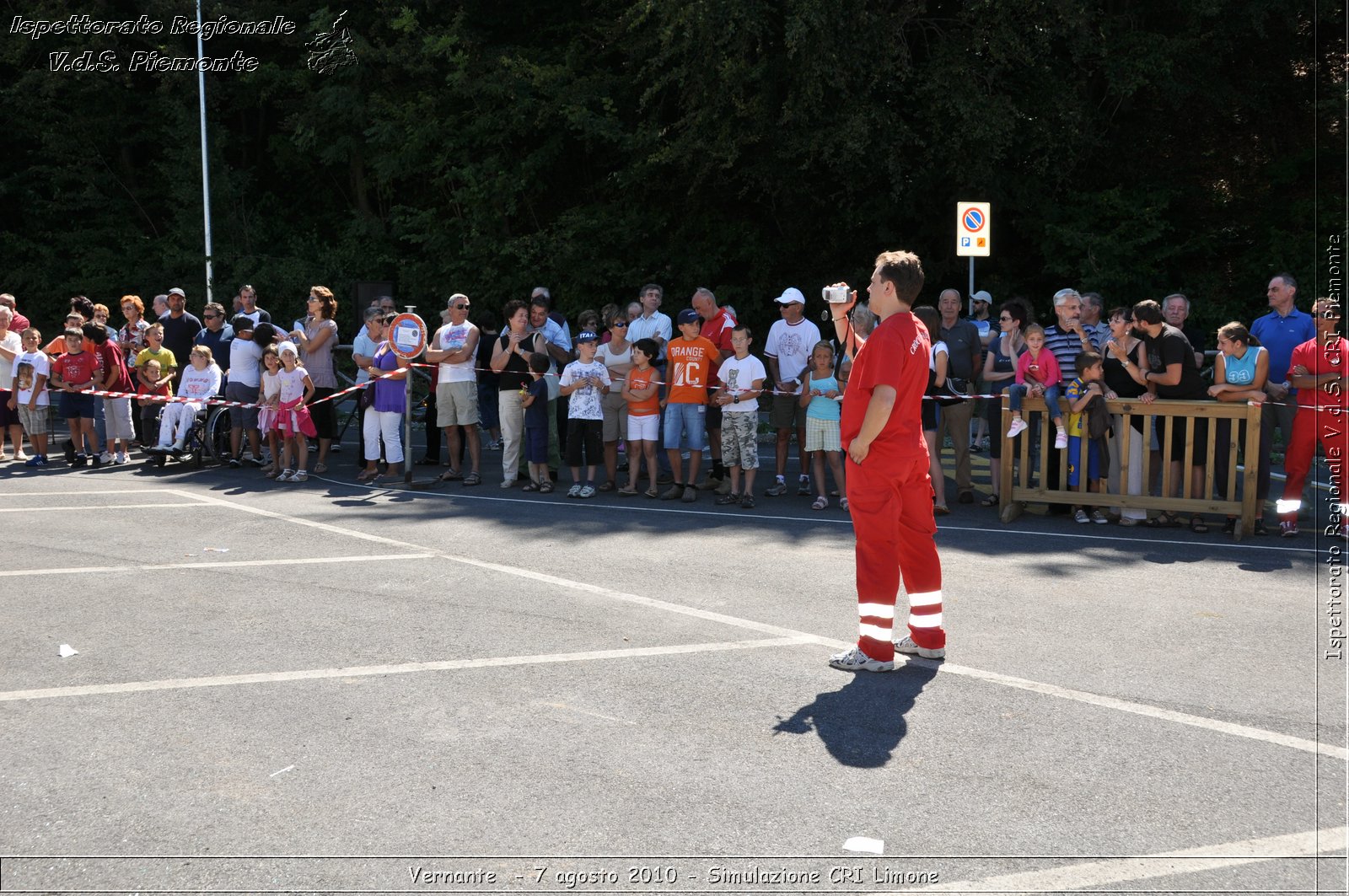 Vernante  - 7 agosto 2010 - Simulazione CRI Limone -  Croce Rossa Italiana - Ispettorato Regionale Volontari del Soccorso Piemonte