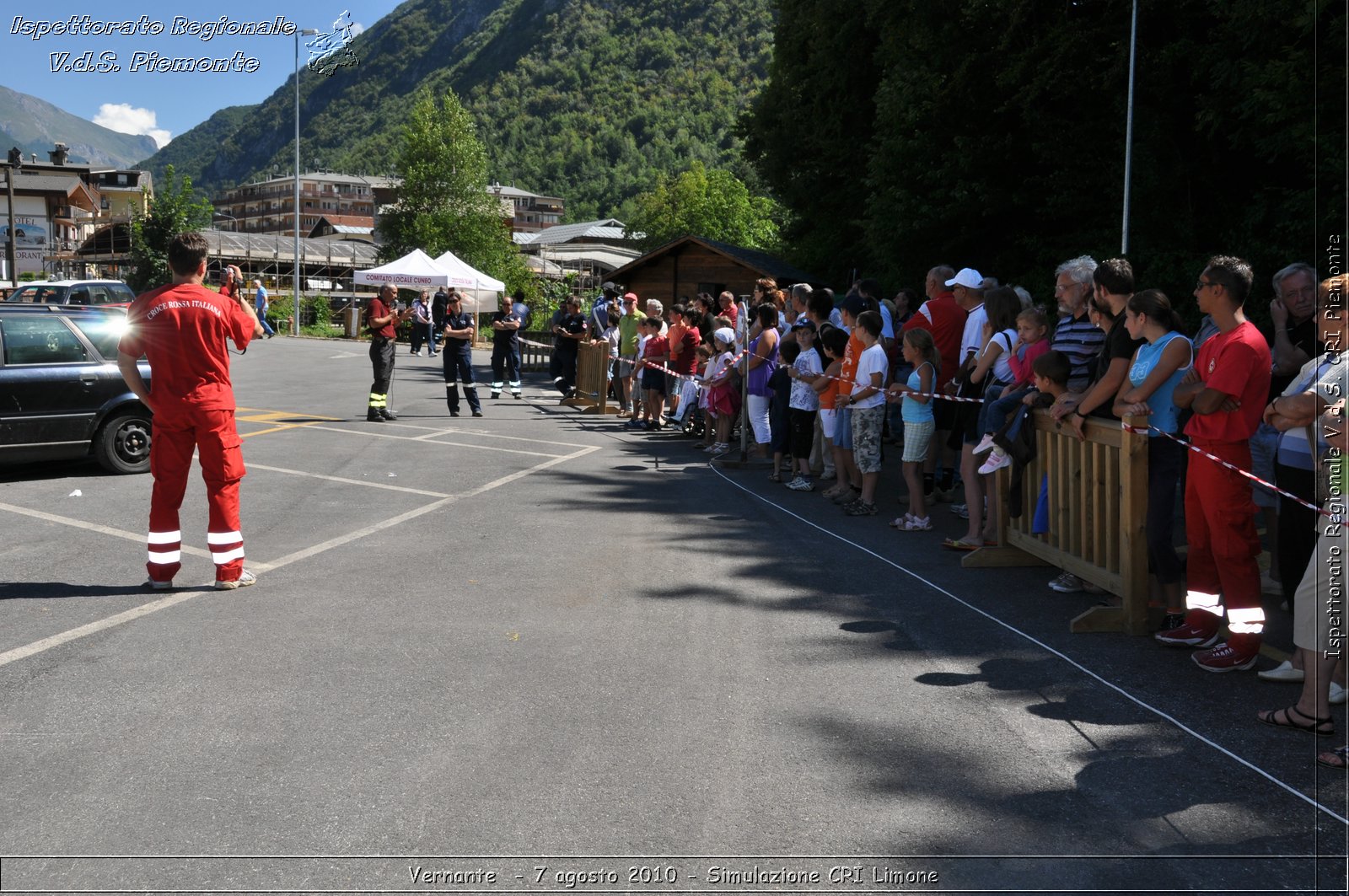 Vernante  - 7 agosto 2010 - Simulazione CRI Limone -  Croce Rossa Italiana - Ispettorato Regionale Volontari del Soccorso Piemonte