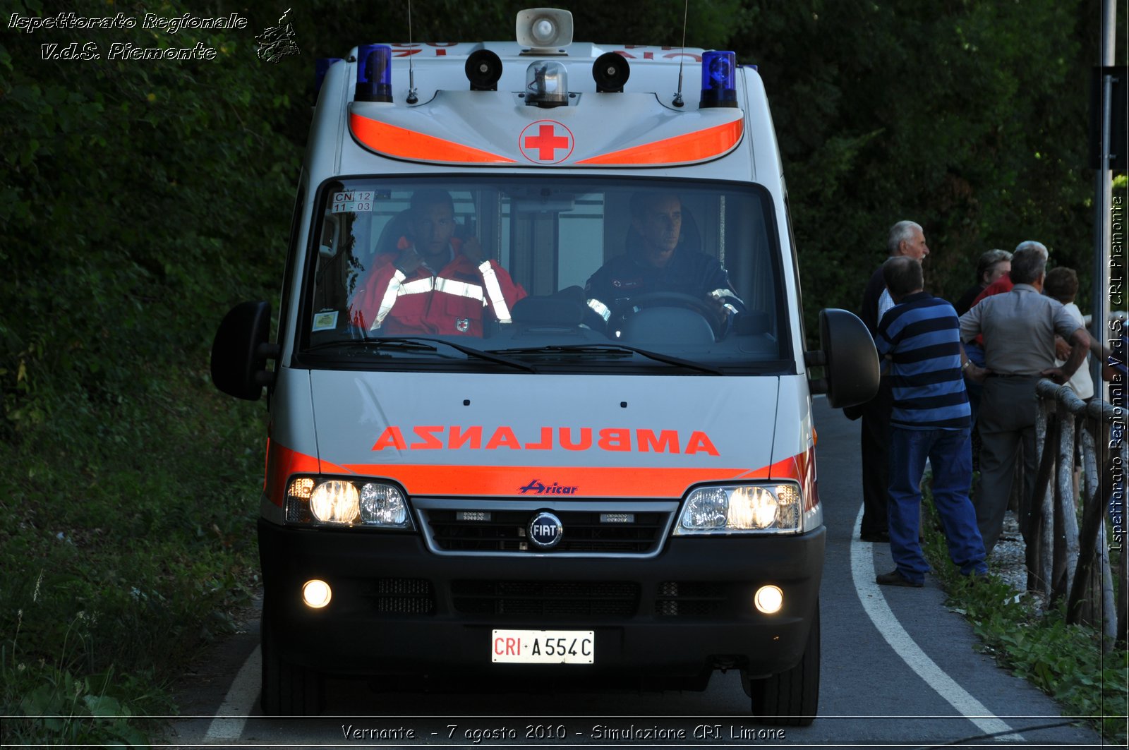 Vernante  - 7 agosto 2010 - Simulazione CRI Limone -  Croce Rossa Italiana - Ispettorato Regionale Volontari del Soccorso Piemonte