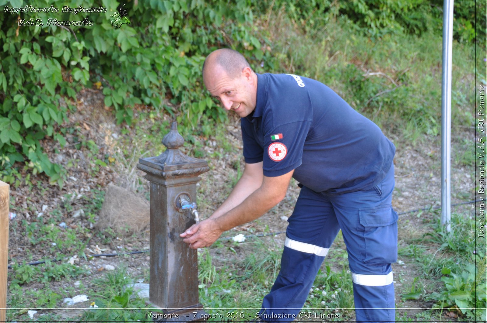 Vernante  - 7 agosto 2010 - Simulazione CRI Limone -  Croce Rossa Italiana - Ispettorato Regionale Volontari del Soccorso Piemonte