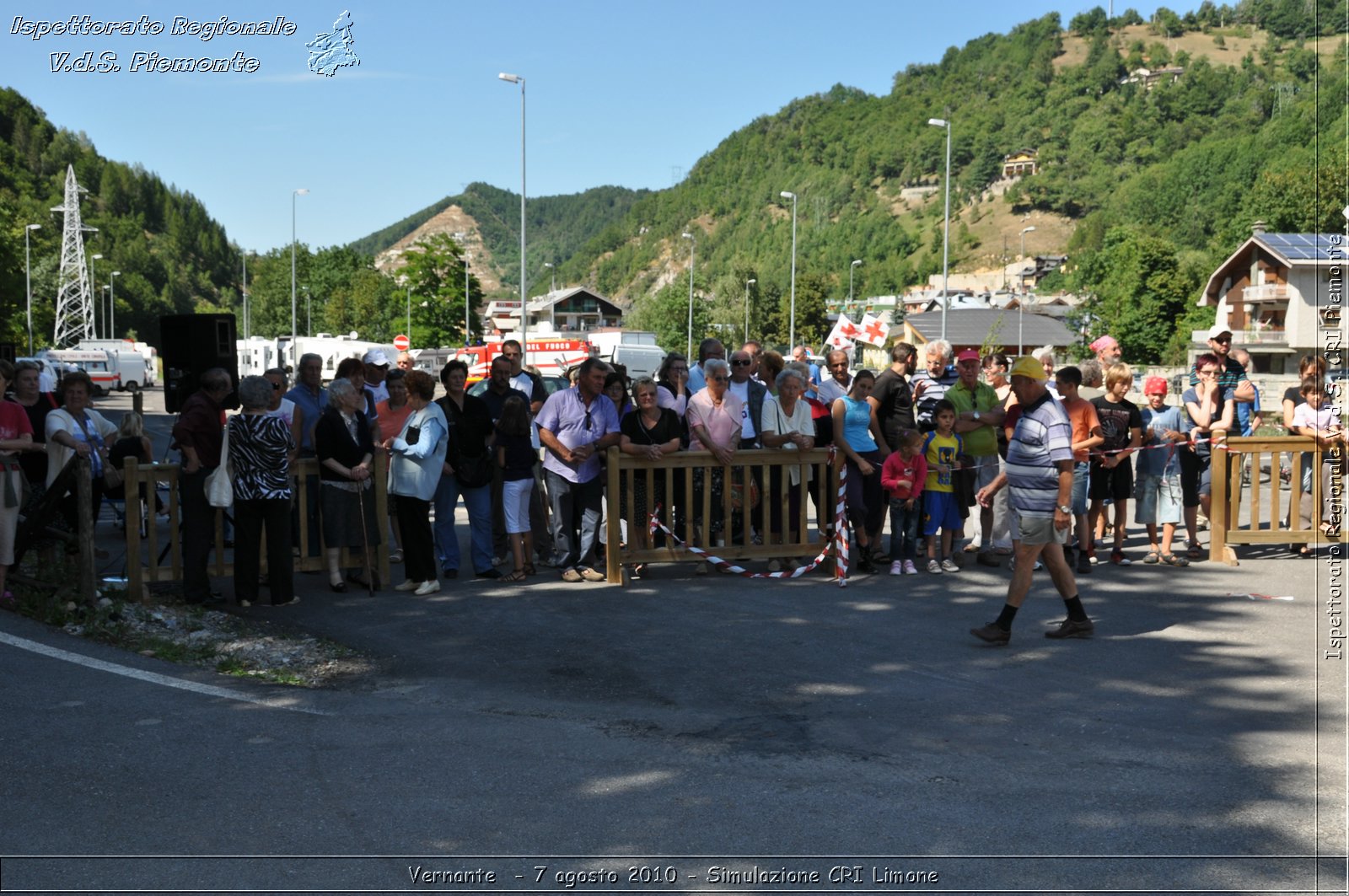 Vernante  - 7 agosto 2010 - Simulazione CRI Limone -  Croce Rossa Italiana - Ispettorato Regionale Volontari del Soccorso Piemonte