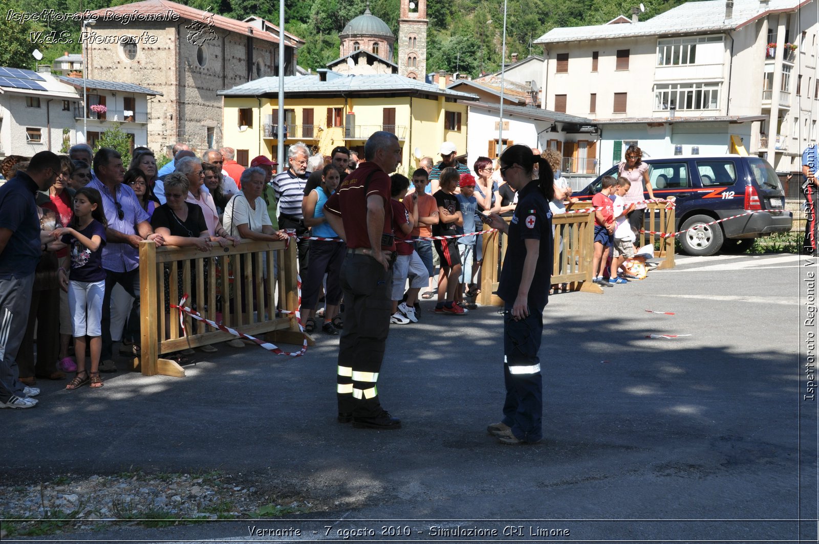 Vernante  - 7 agosto 2010 - Simulazione CRI Limone -  Croce Rossa Italiana - Ispettorato Regionale Volontari del Soccorso Piemonte