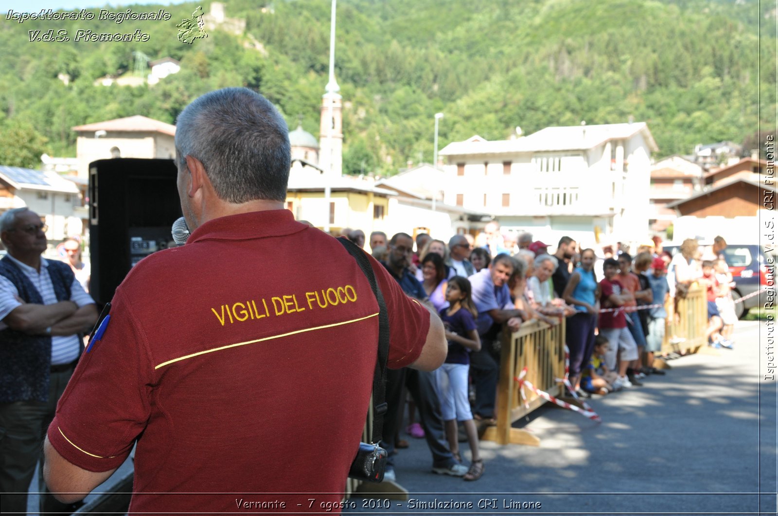 Vernante  - 7 agosto 2010 - Simulazione CRI Limone -  Croce Rossa Italiana - Ispettorato Regionale Volontari del Soccorso Piemonte