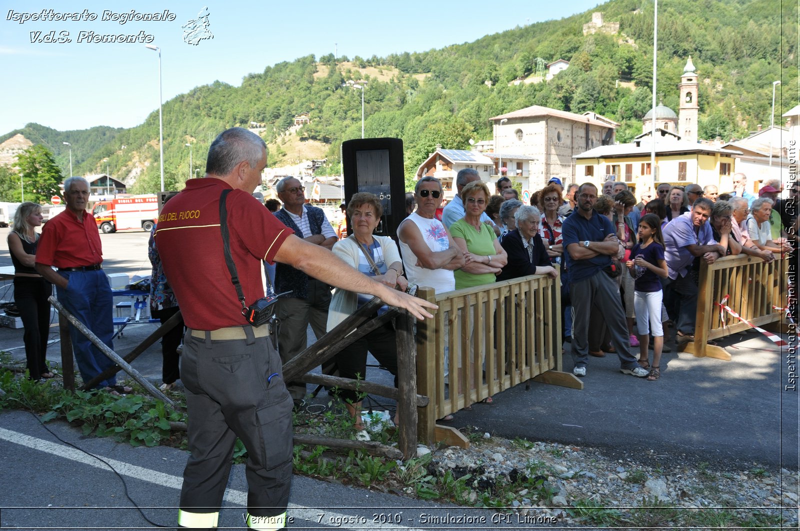 Vernante  - 7 agosto 2010 - Simulazione CRI Limone -  Croce Rossa Italiana - Ispettorato Regionale Volontari del Soccorso Piemonte