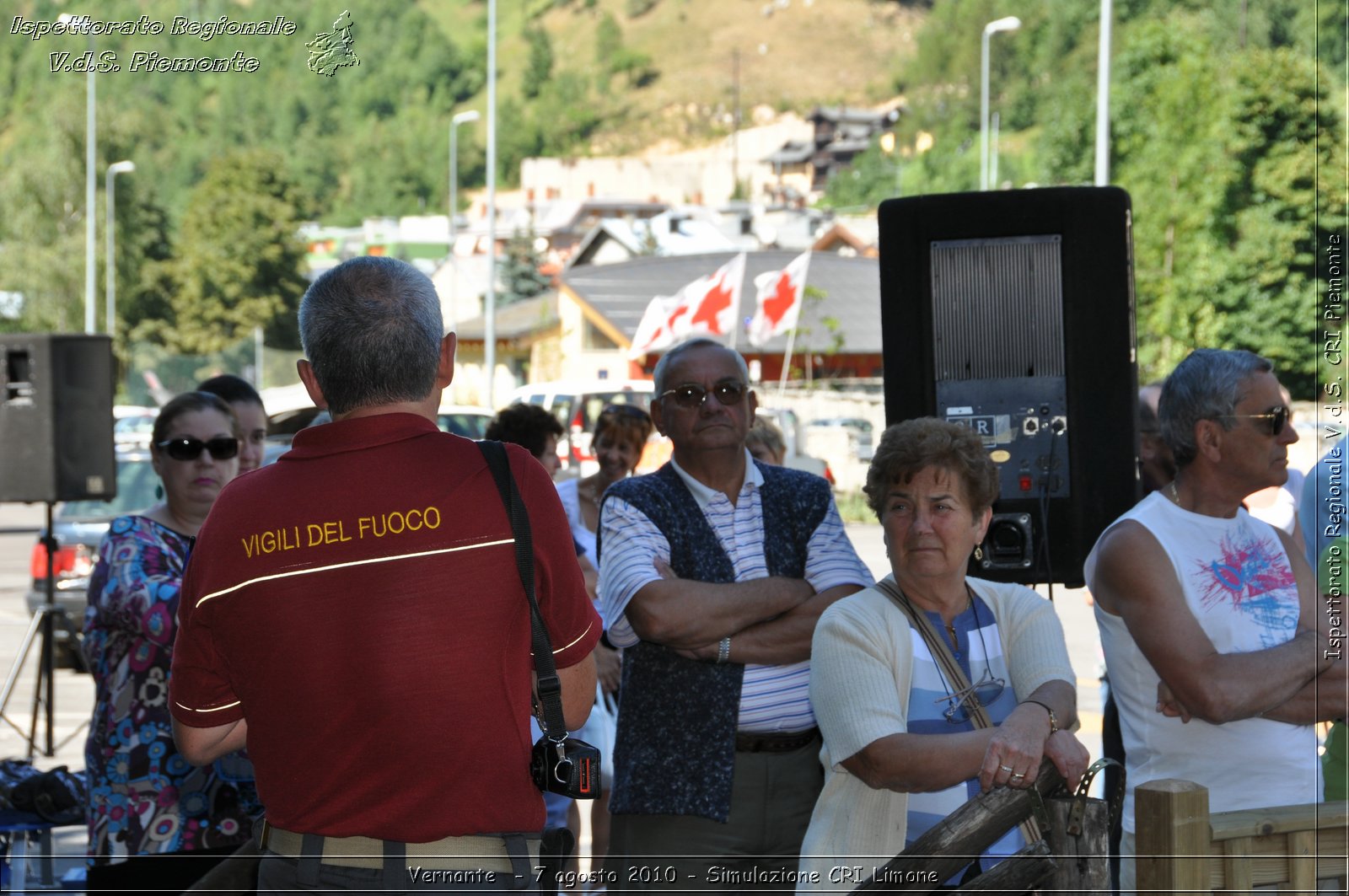 Vernante  - 7 agosto 2010 - Simulazione CRI Limone -  Croce Rossa Italiana - Ispettorato Regionale Volontari del Soccorso Piemonte