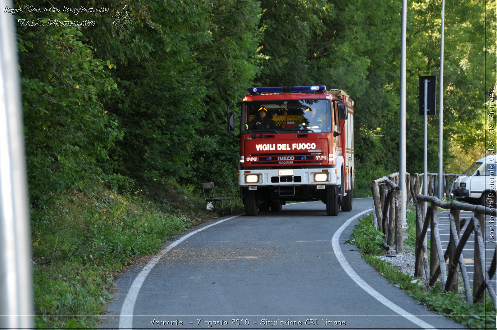 Vernante  - 7 agosto 2010 - Simulazione CRI Limone -  Croce Rossa Italiana - Ispettorato Regionale Volontari del Soccorso Piemonte