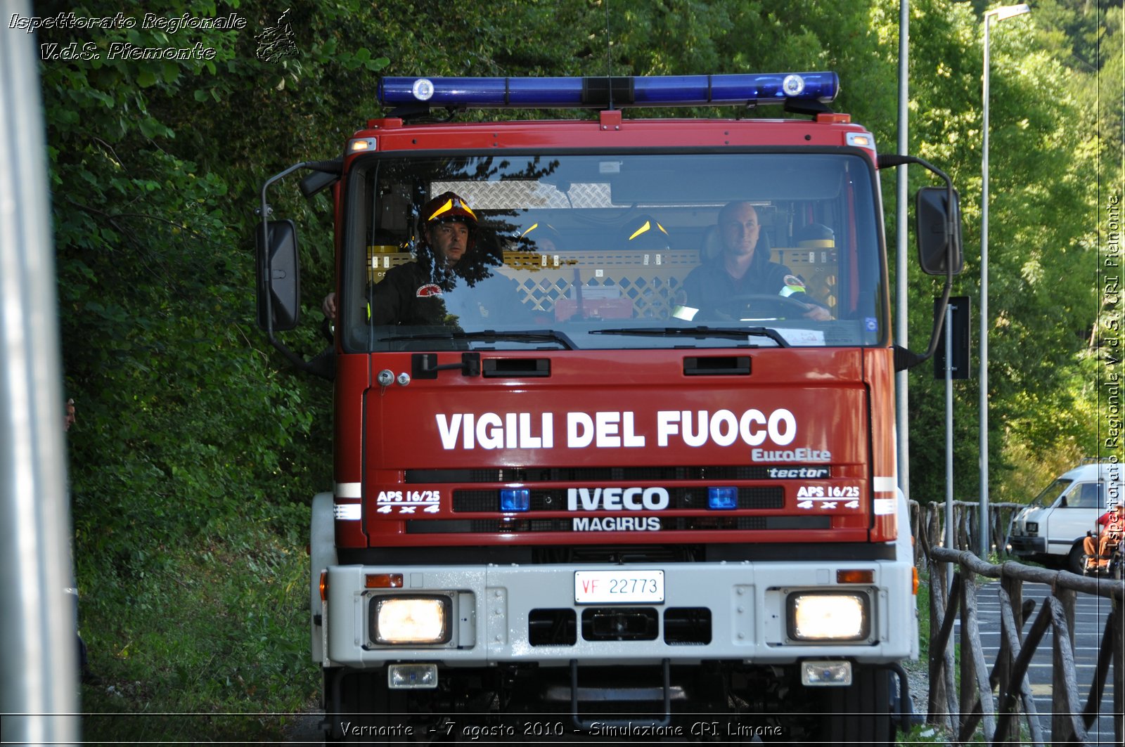 Vernante  - 7 agosto 2010 - Simulazione CRI Limone -  Croce Rossa Italiana - Ispettorato Regionale Volontari del Soccorso Piemonte