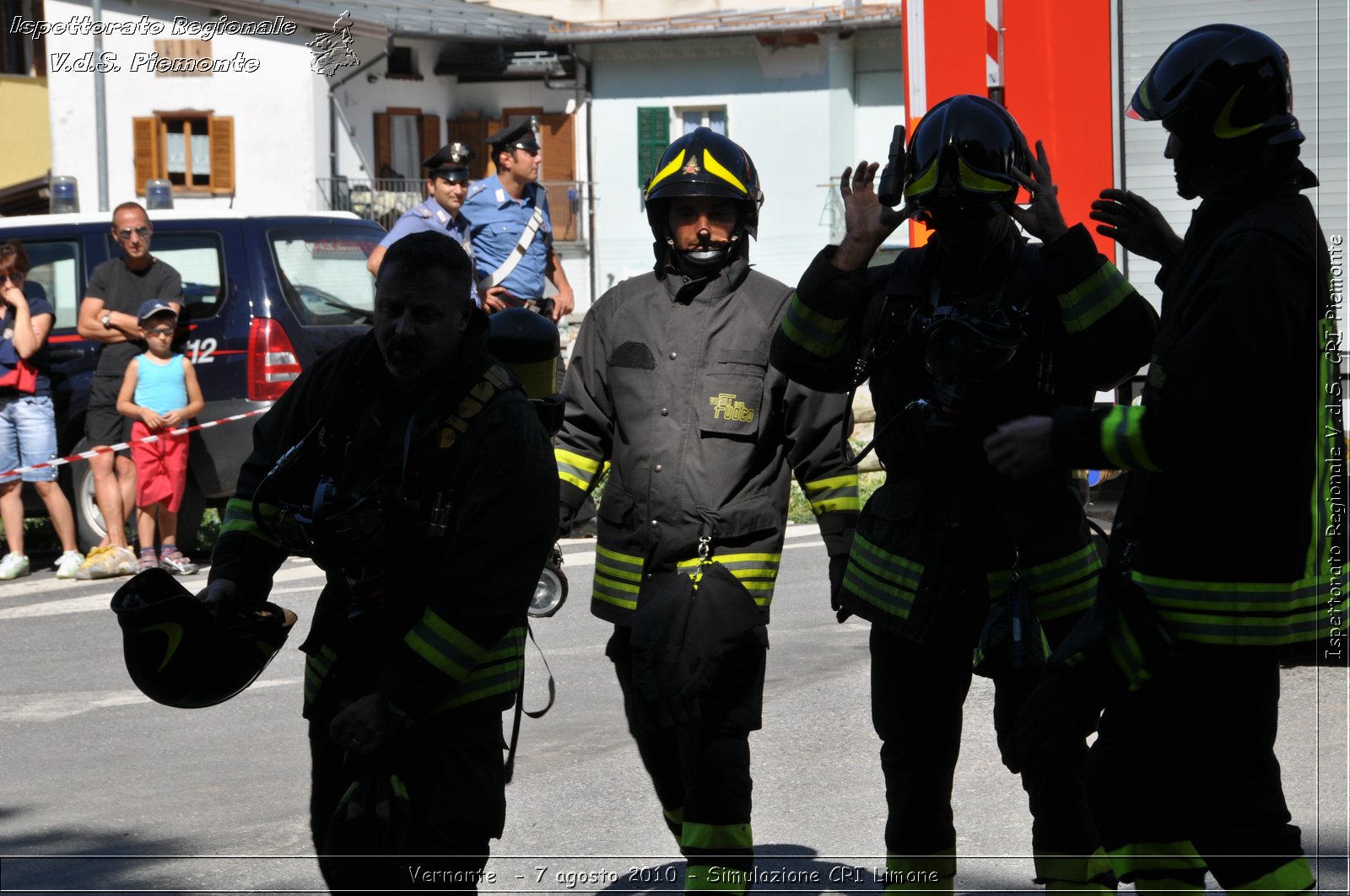 Vernante  - 7 agosto 2010 - Simulazione CRI Limone -  Croce Rossa Italiana - Ispettorato Regionale Volontari del Soccorso Piemonte