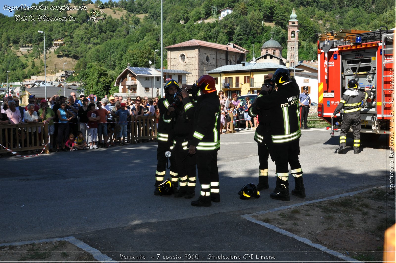 Vernante  - 7 agosto 2010 - Simulazione CRI Limone -  Croce Rossa Italiana - Ispettorato Regionale Volontari del Soccorso Piemonte