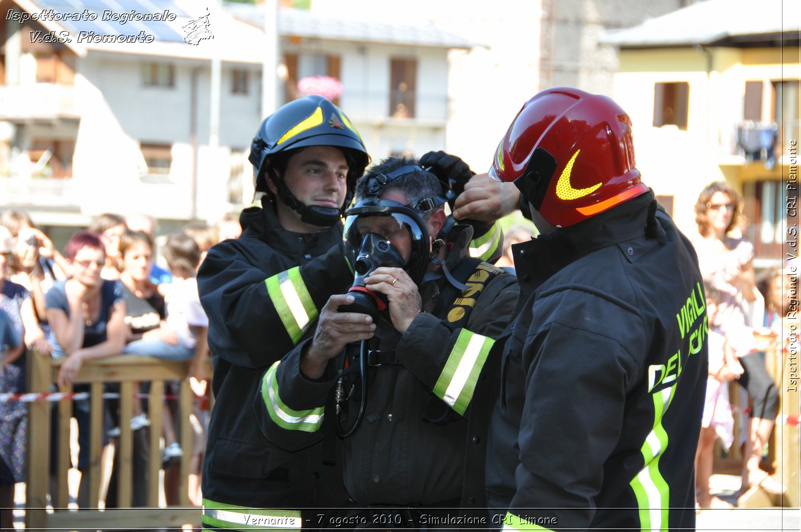 Vernante  - 7 agosto 2010 - Simulazione CRI Limone -  Croce Rossa Italiana - Ispettorato Regionale Volontari del Soccorso Piemonte