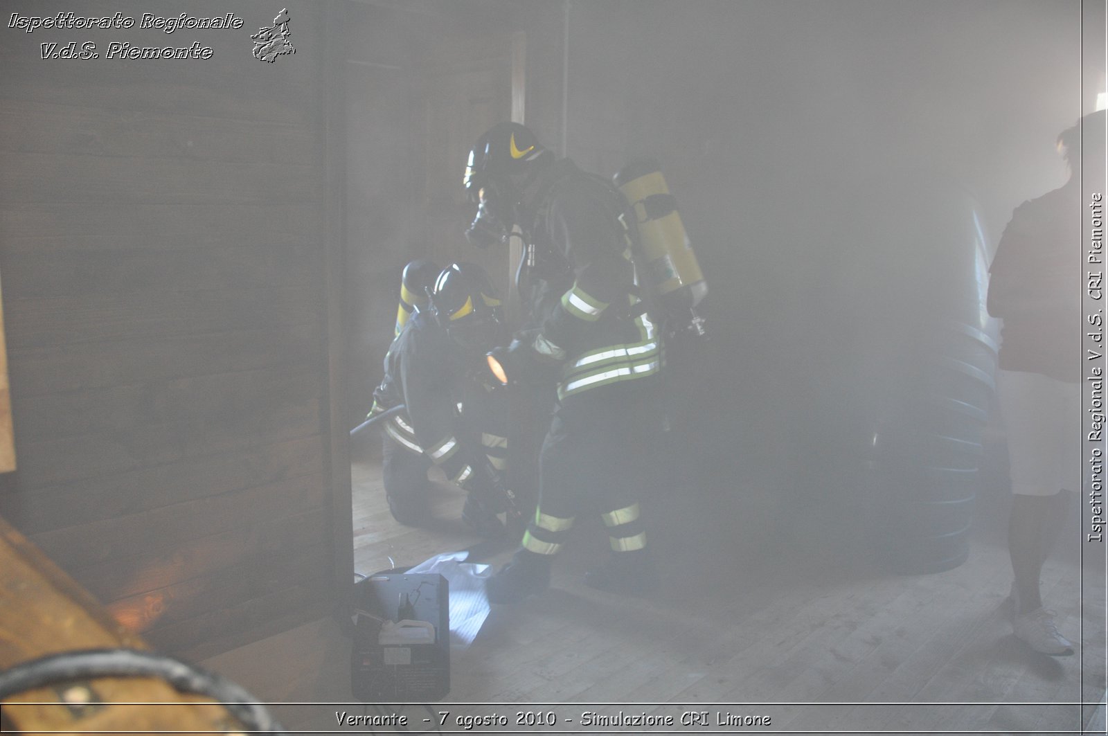 Vernante  - 7 agosto 2010 - Simulazione CRI Limone -  Croce Rossa Italiana - Ispettorato Regionale Volontari del Soccorso Piemonte