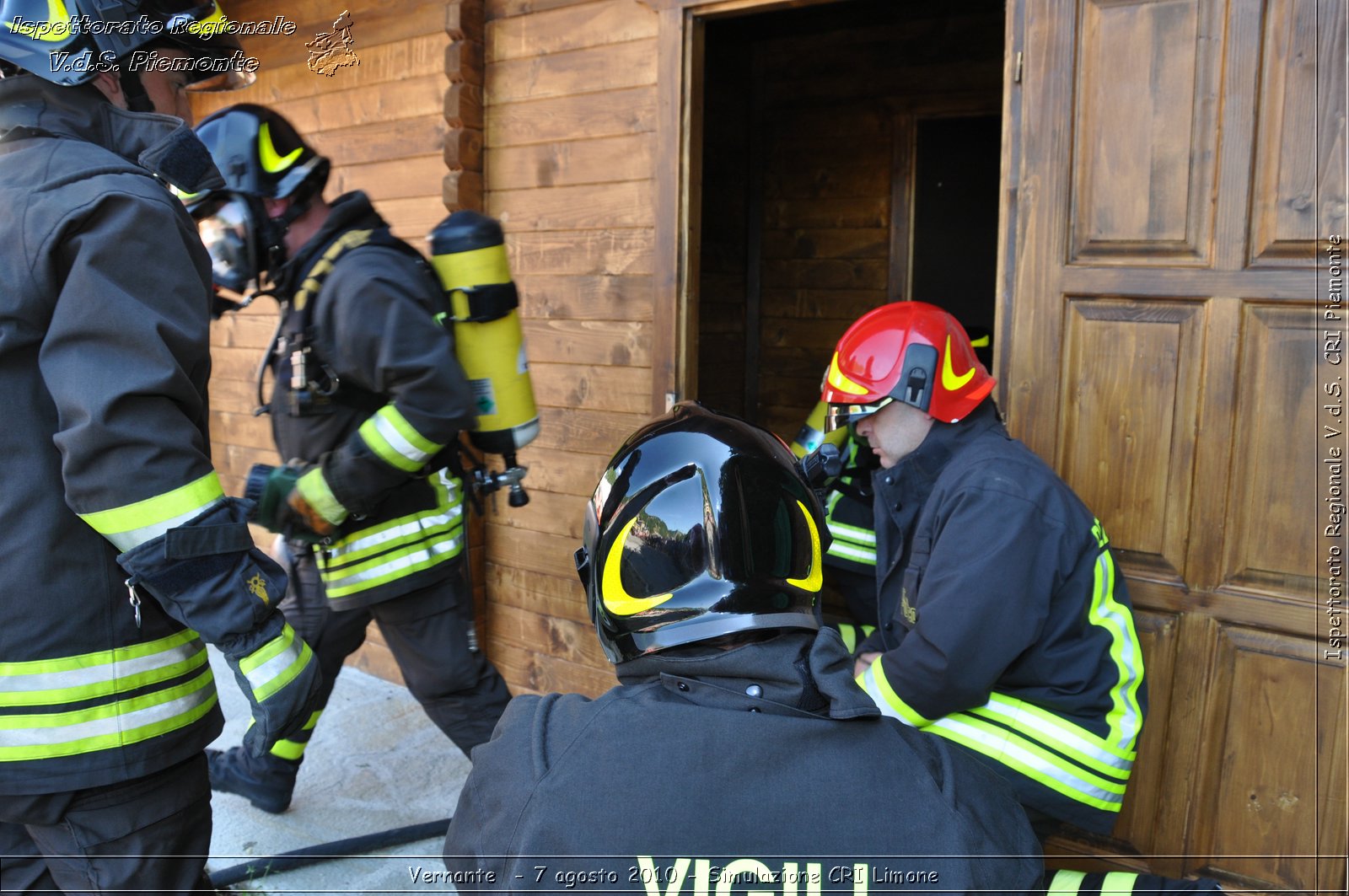 Vernante  - 7 agosto 2010 - Simulazione CRI Limone -  Croce Rossa Italiana - Ispettorato Regionale Volontari del Soccorso Piemonte