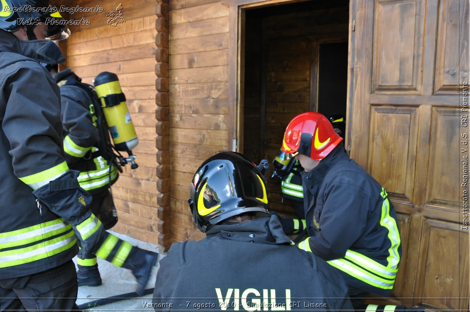 Vernante  - 7 agosto 2010 - Simulazione CRI Limone -  Croce Rossa Italiana - Ispettorato Regionale Volontari del Soccorso Piemonte