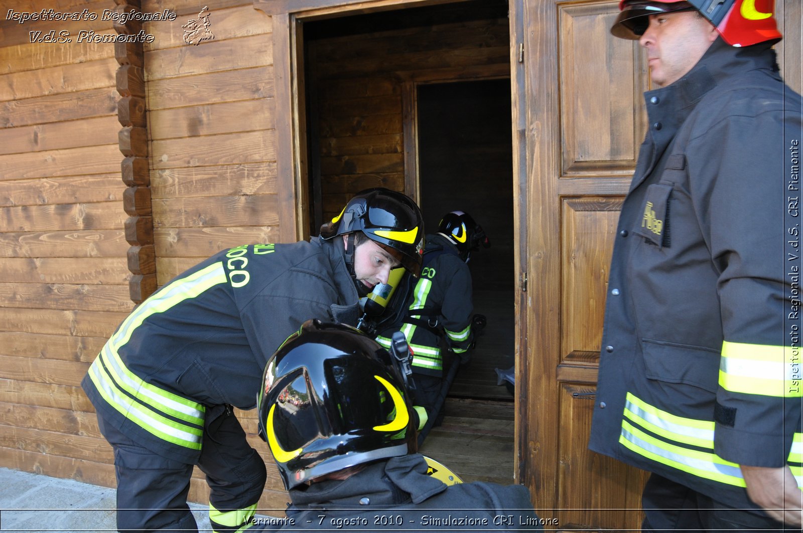 Vernante  - 7 agosto 2010 - Simulazione CRI Limone -  Croce Rossa Italiana - Ispettorato Regionale Volontari del Soccorso Piemonte